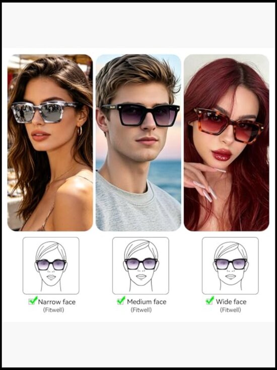 Trendy Square Sunglasses, Polarized UV400 Protection for Unisex main image 4